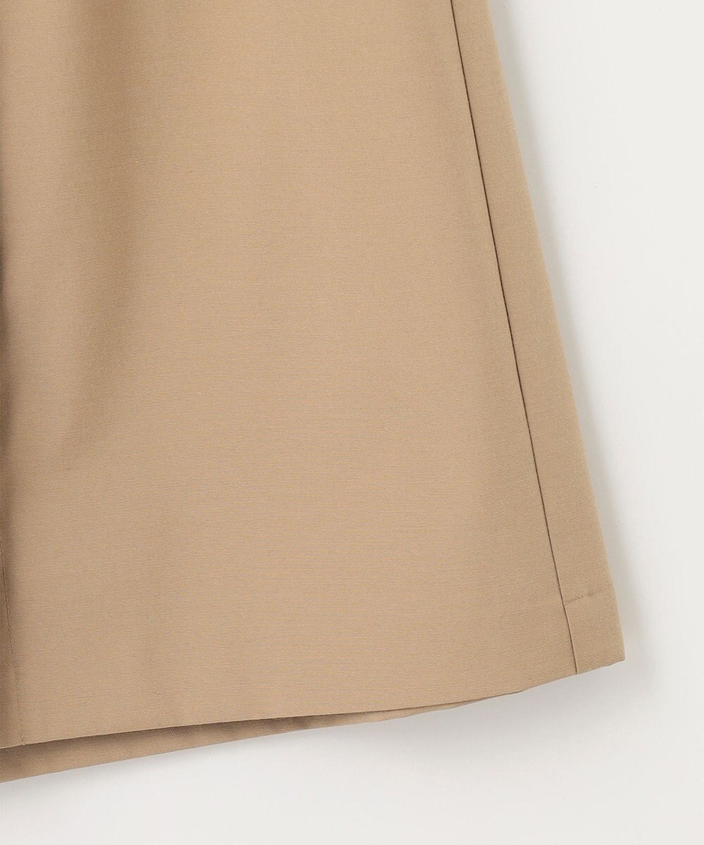 組曲 【ベルト付】リネン混オックスストレッチ キュロットパンツ 