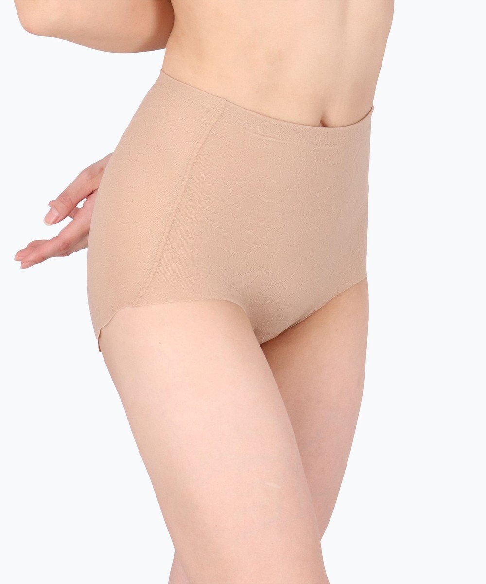 Wing 補整ショーツ ほどよいおなか押さえ まるみのあるヒップライン ここちよいフィット感 【Pパンツ レースシェイプショーツ】 はきこみ丈ふかめ KJ4250 ウイング／ワコール 