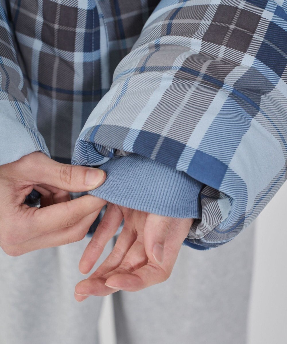 WEGO 【ユニセックス着用ITEM/MLサイズ展開】チェックパファーブルゾン 