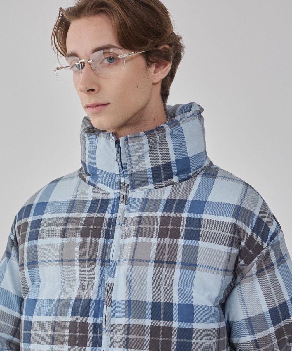 WEGO 【ユニセックス着用ITEM/MLサイズ展開】チェックパファーブルゾン 