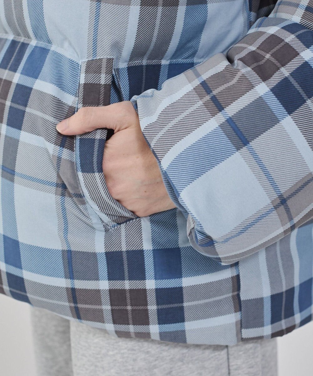 WEGO 【ユニセックス着用ITEM/MLサイズ展開】チェックパファーブルゾン 