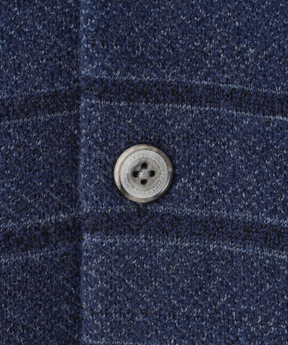 JOSEPH ABBOUD 【洗える/ソフトな肌触り/軽い】シェニールヤーンジャカードニット ベスト 