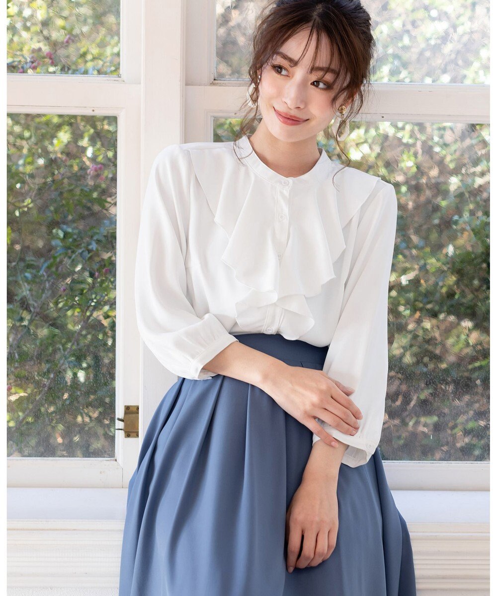 洗える 大人華やかなセンターフリルブラウス Tiaclasse L ファッション通販 公式通販 オンワード クローゼット 洗える 大人華やかなセンターフリルブラウス Tiaclasse L ファッション通販 公式通販 オンワード クローゼット