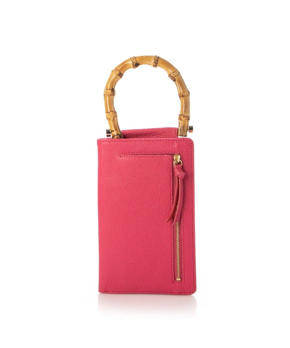UNBILLION perche バンブーハンドルゴートモバイルウォレットショルダー 