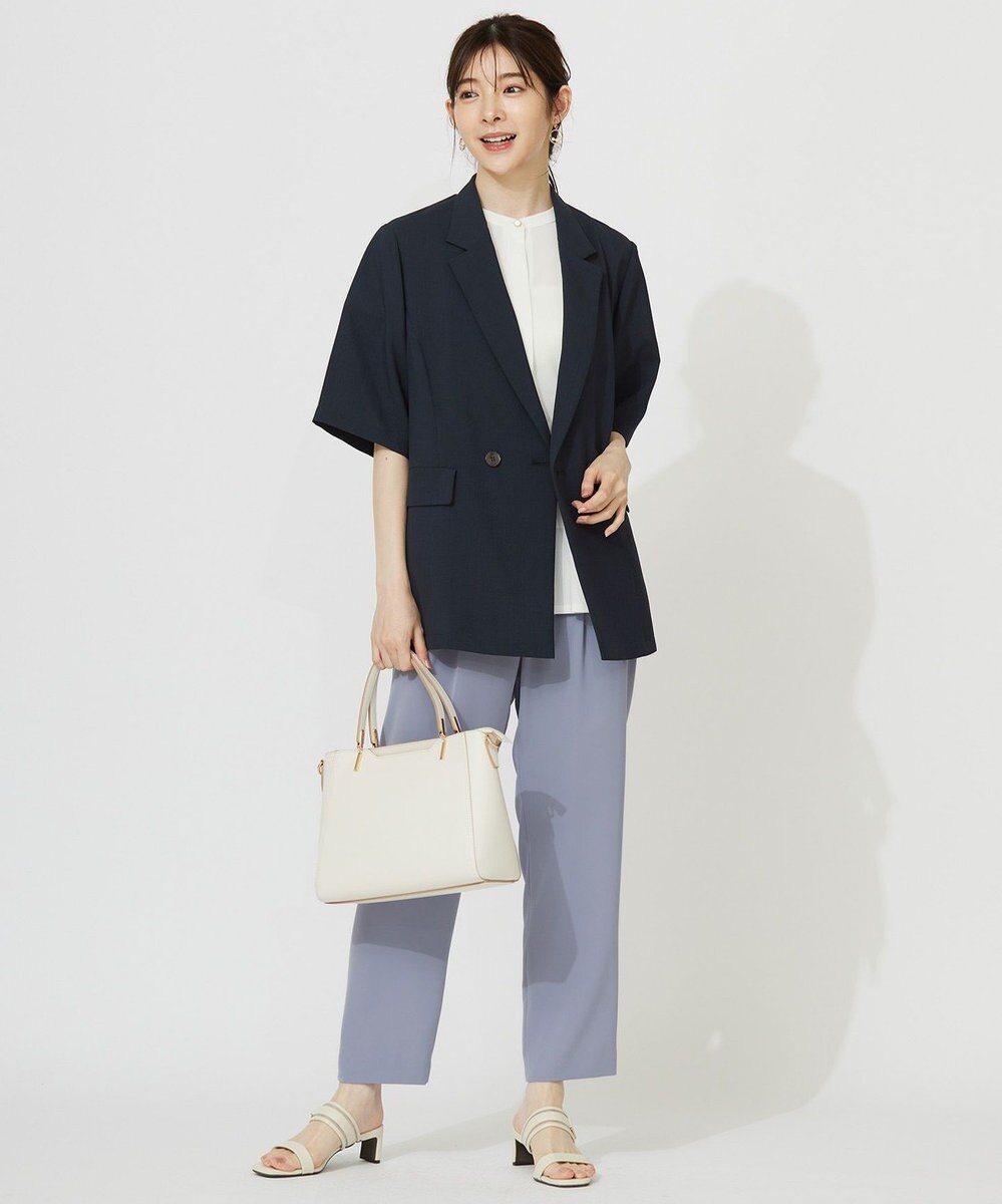 ANY SIS L 【洗える】カナパジャージー ブラウス 