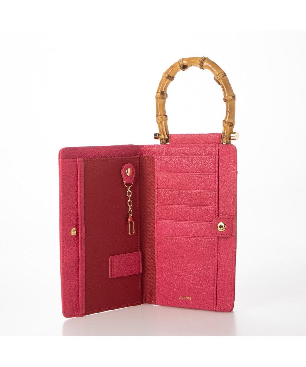UNBILLION perche バンブーハンドルゴートモバイルウォレットショルダー 