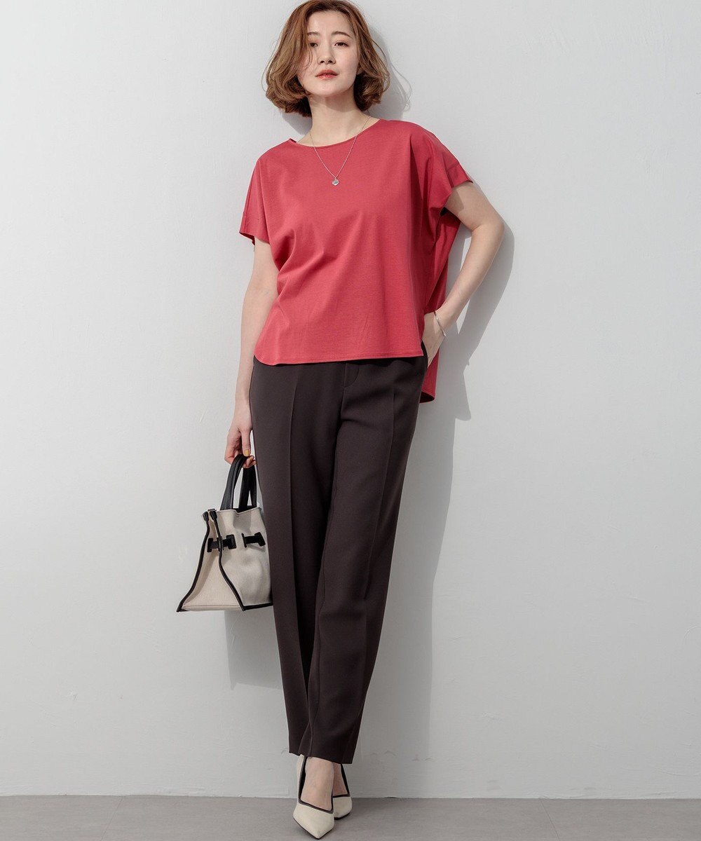 23区 L 【Oggi・CLASSY.掲載】ストレッチジョーゼット テーパード パンツ 