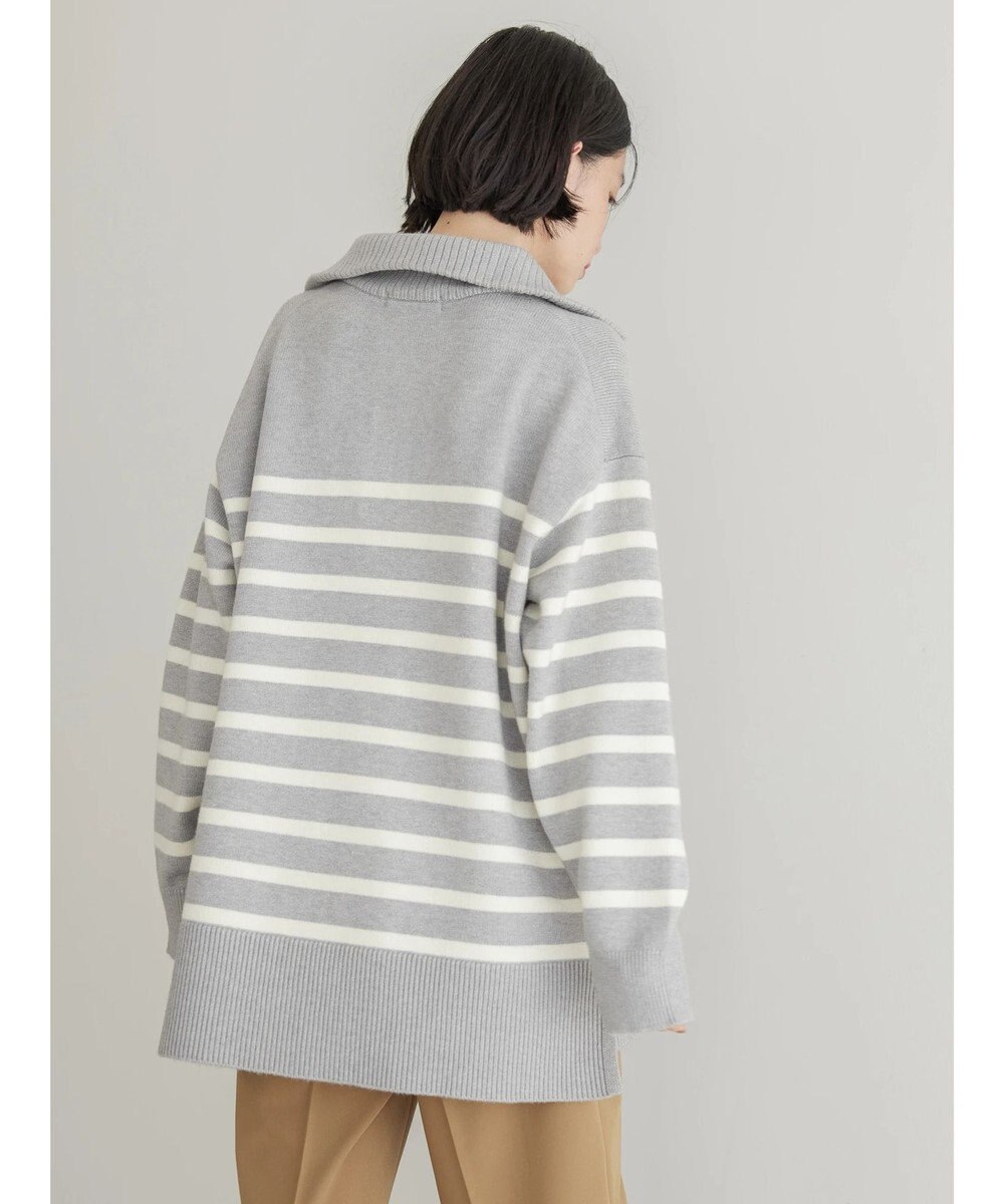 AMERICAN HOLIC バイパチ衿付きニットチュニック 