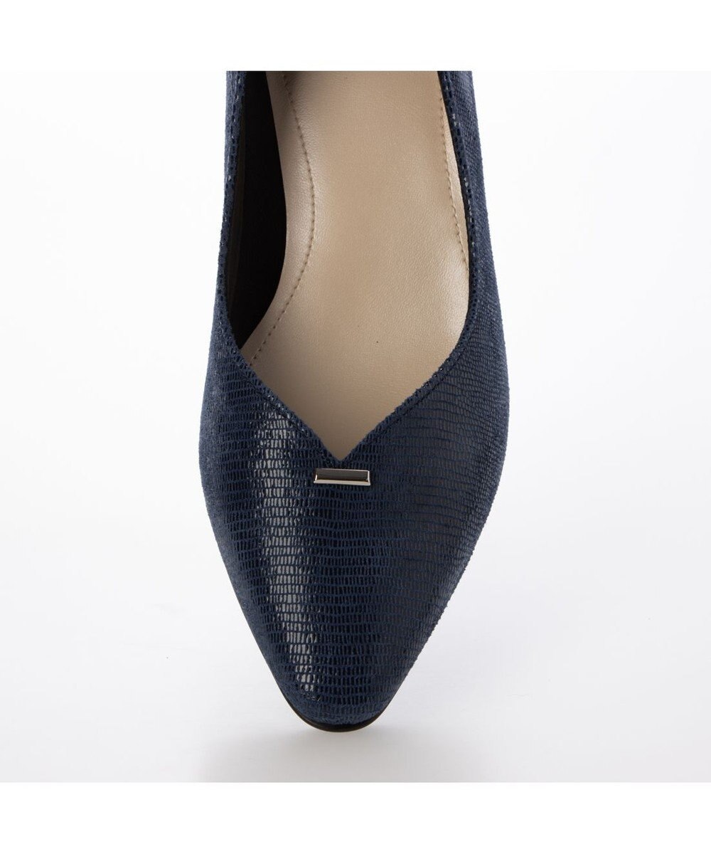 Riz raffinee <Riz raffinee>Vカットリザードプリントパンプス 