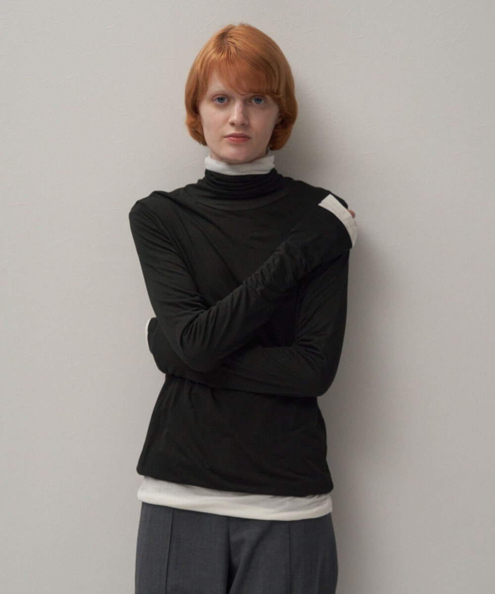 ATON MODAL SILK JERSEY | タートルネック 