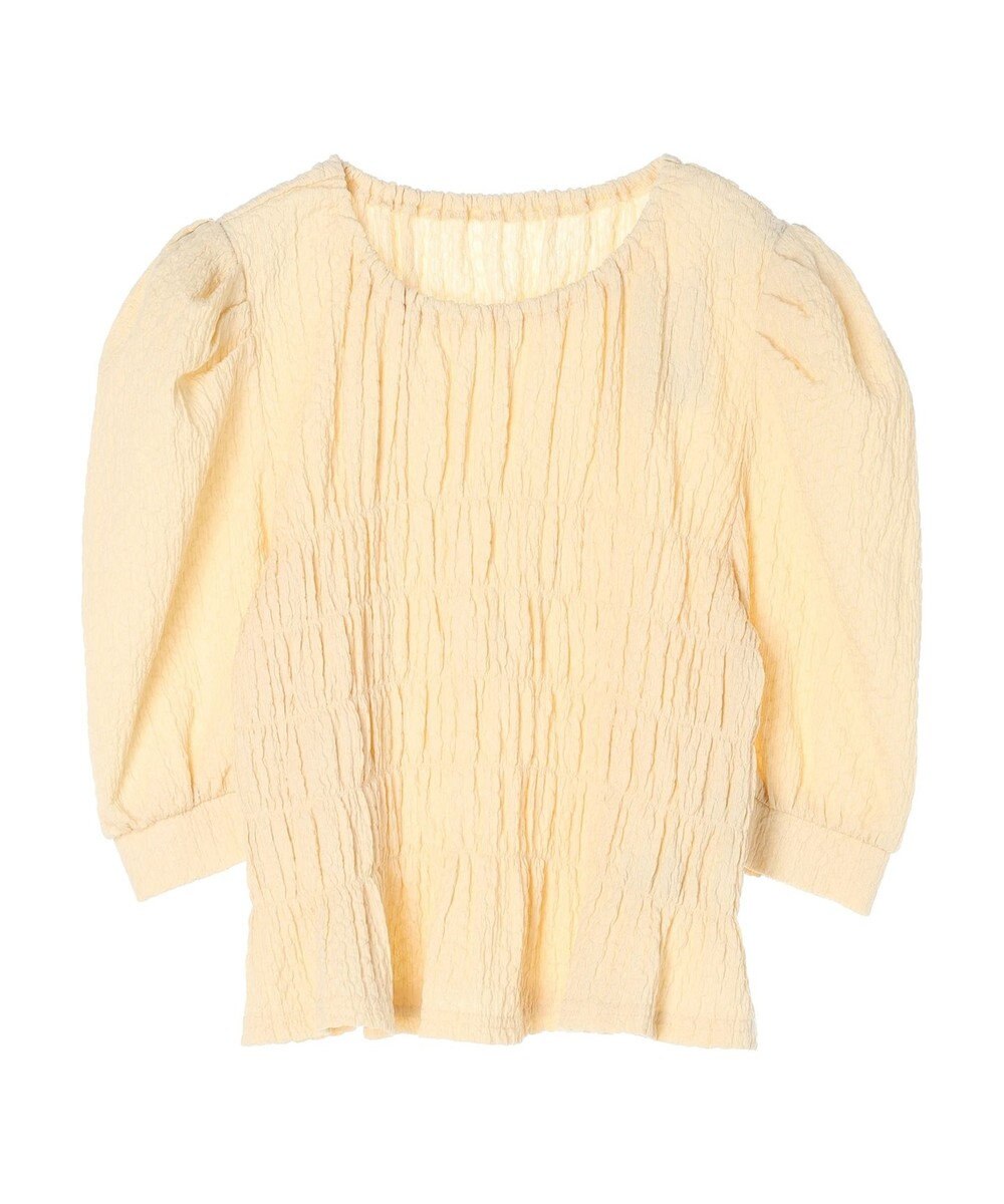 earth music&ecology ポコポコシャーリングトップス 