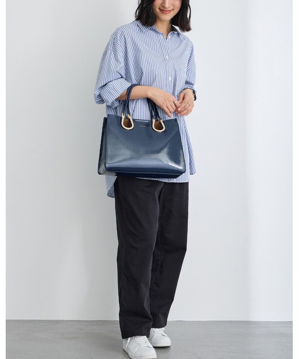 MioFIRANO ホースシューエナメルハンドバッグ 2WAY　FIRANO フィラノ 