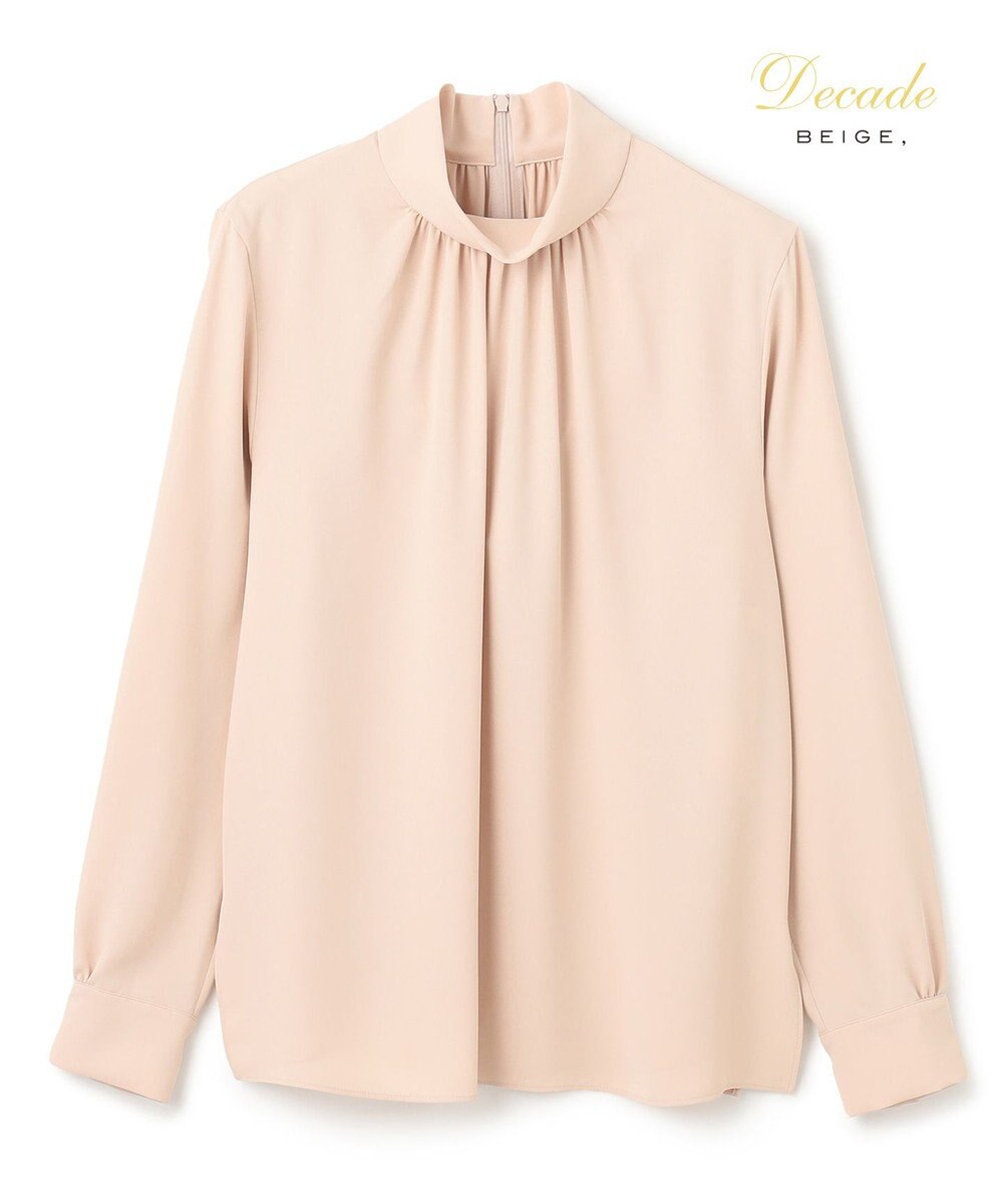 BEIGE， 【L-size】EVA / ハイネックロングスリーブブラウス 