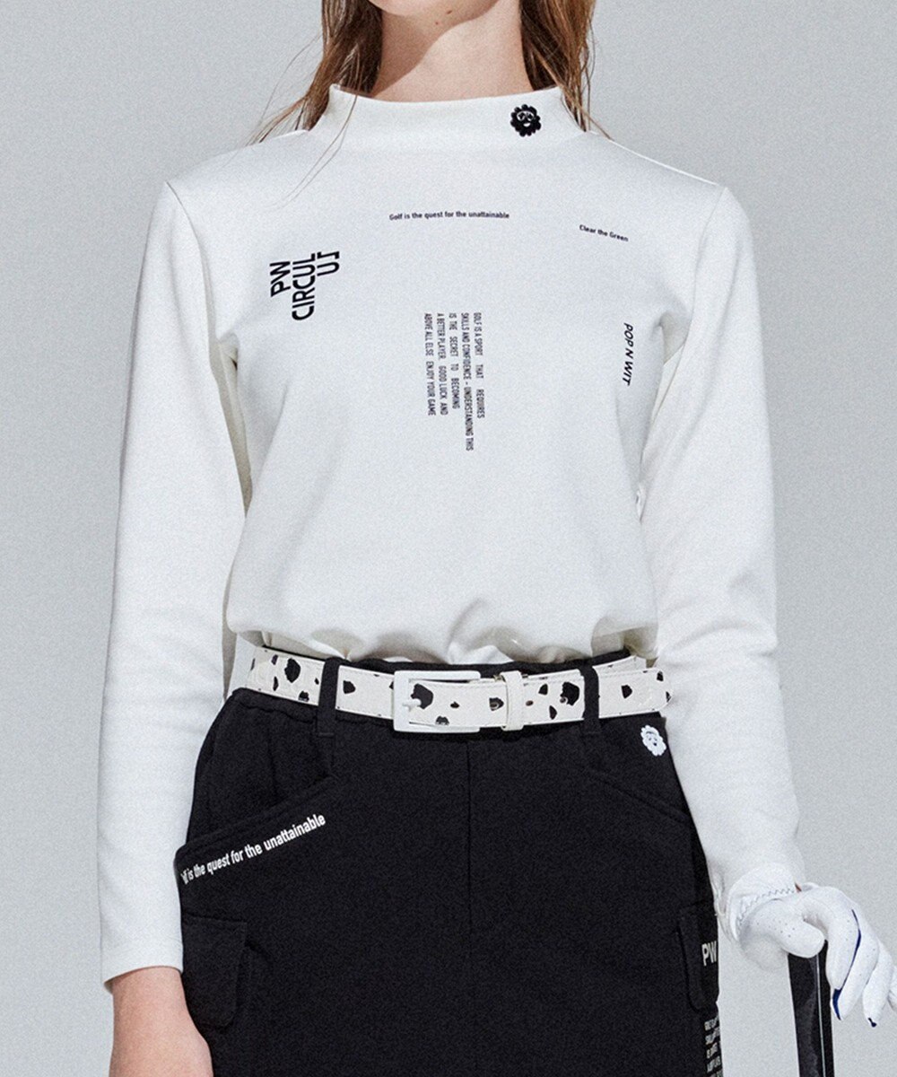 PW CIRCULUS 【イージーケア / 軽量 / 一枚でサマになる】【WOMEN】ロゴモックネック 