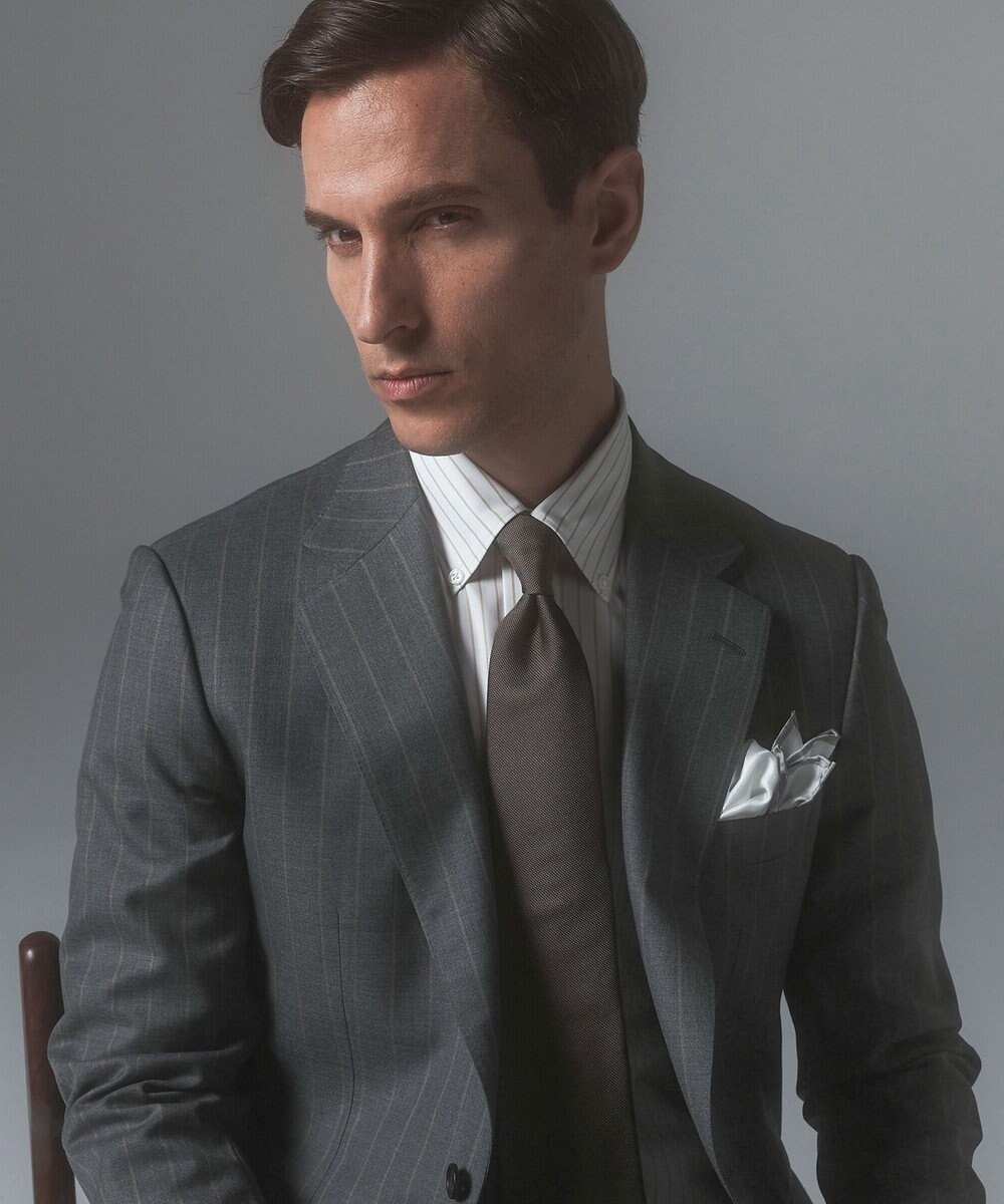 GOTAIRIKU GOTAIRIKU別注【日本製】シルク ネクタイ_無地 