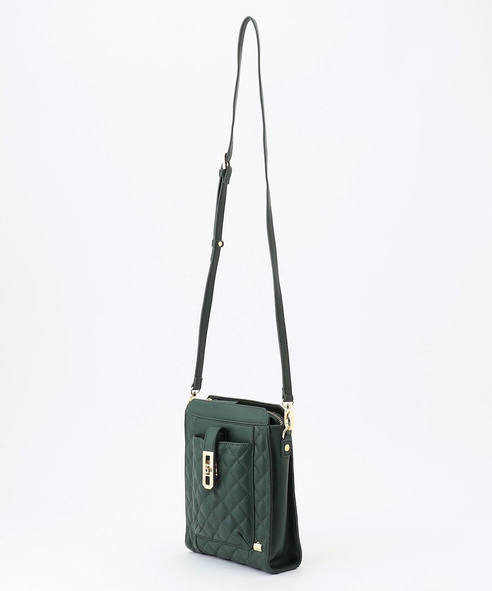 LA BAGAGERIE シープキルトWストラップスクエアショルダー 