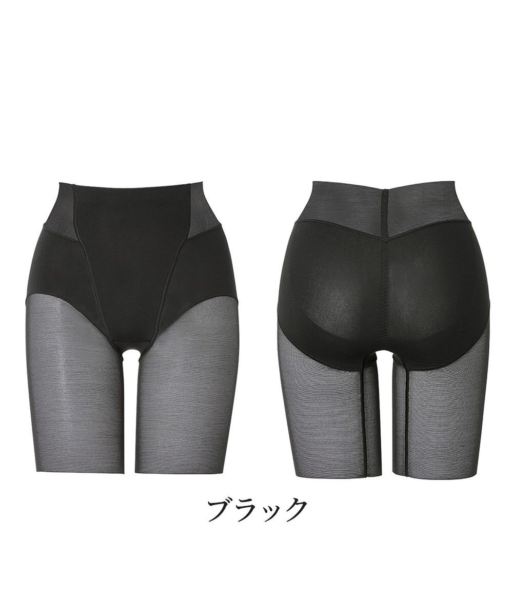 BRADELIS New York 【BRADELIS NewYork peace】綿混楽々ソフトガードル24 お尻周りをスッキリ補整 クロッチ付きで一枚ばき可能 ガードルショーツ 