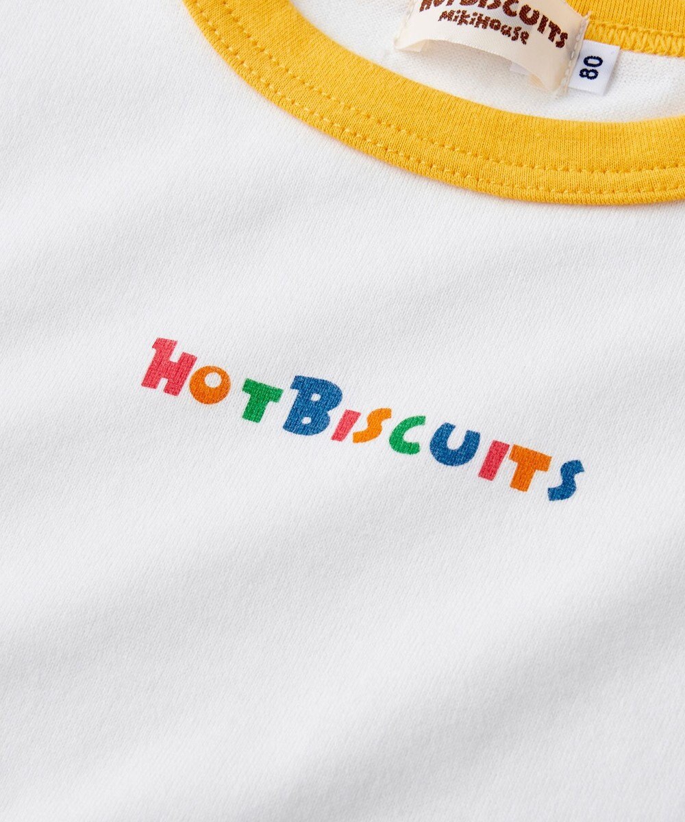 MIKI HOUSE HOT BISCUITS 【70-110cm】 ショルダーベア 半袖Tシャツ 
