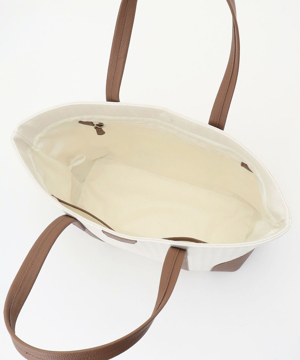 JOSEPH ABBOUD 【軽量/バッグINバッグ付き】ヘリンボンキャンバス トートバッグ 