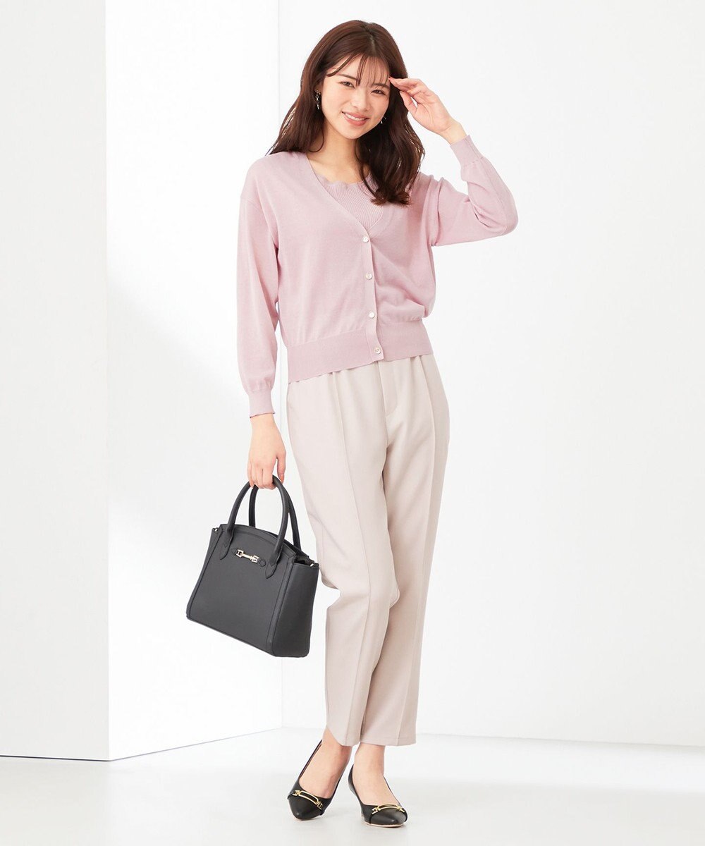 ANY SIS 【美人百花6月号掲載】2SET シアーカーディガン アンサンブル 