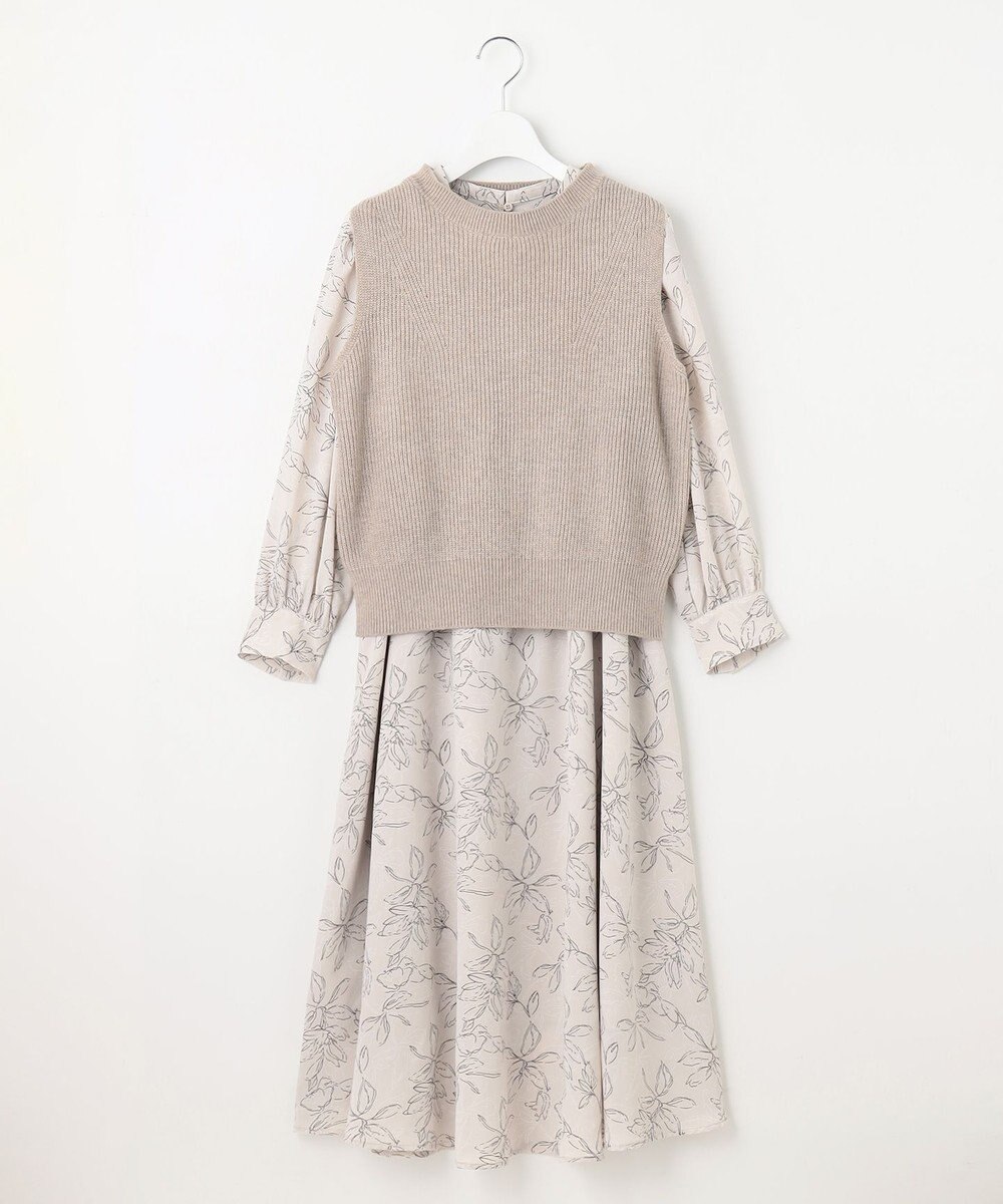 Feroux 【セットアイテム】ニットベストセット ワンピース 