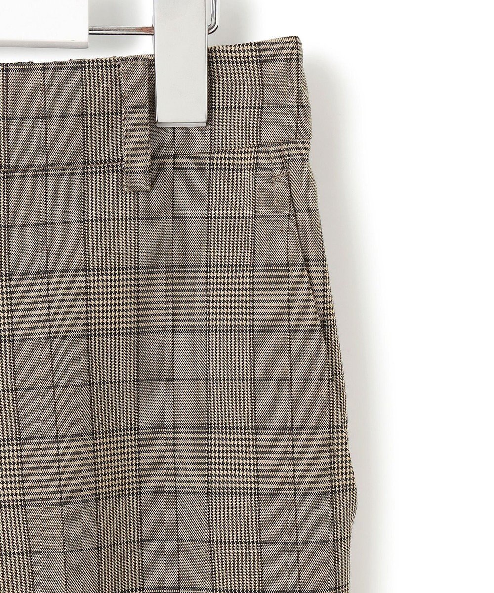 23区 【洗える】ドライ2WAYストレッチ チェック テーパード パンツ 