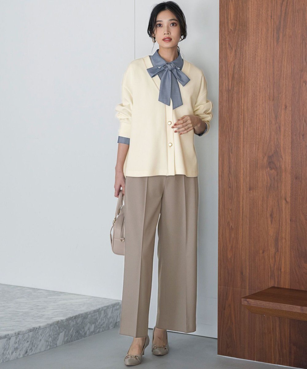 ANY SIS L カットジョーゼット カーディガン 