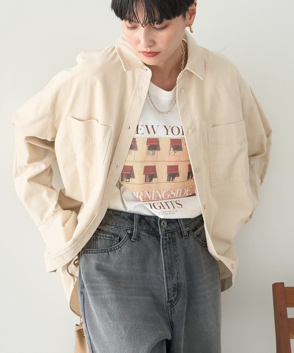 AMERICAN HOLIC Ｗポケットコーデュロイシャツ 