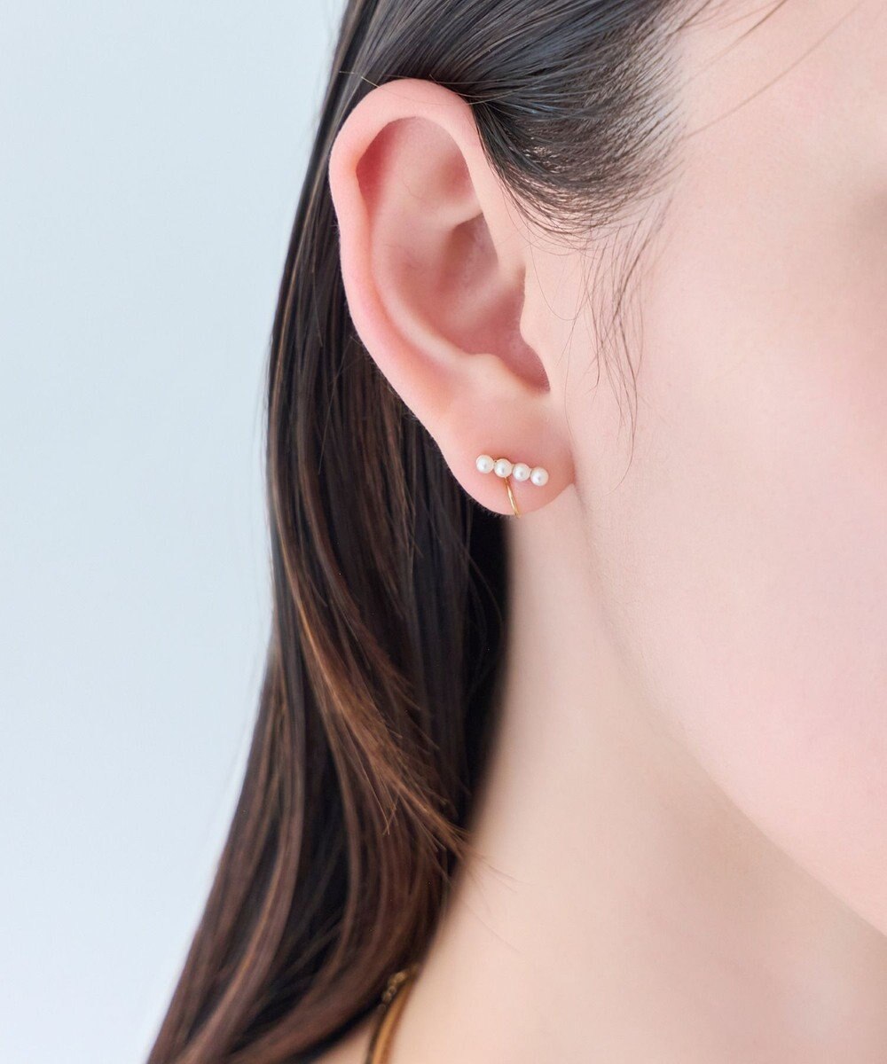 Phoebe 【痛くないシリーズ/金属アレルギー対応】バランスパールライトフィットイヤリング　ゴールド 