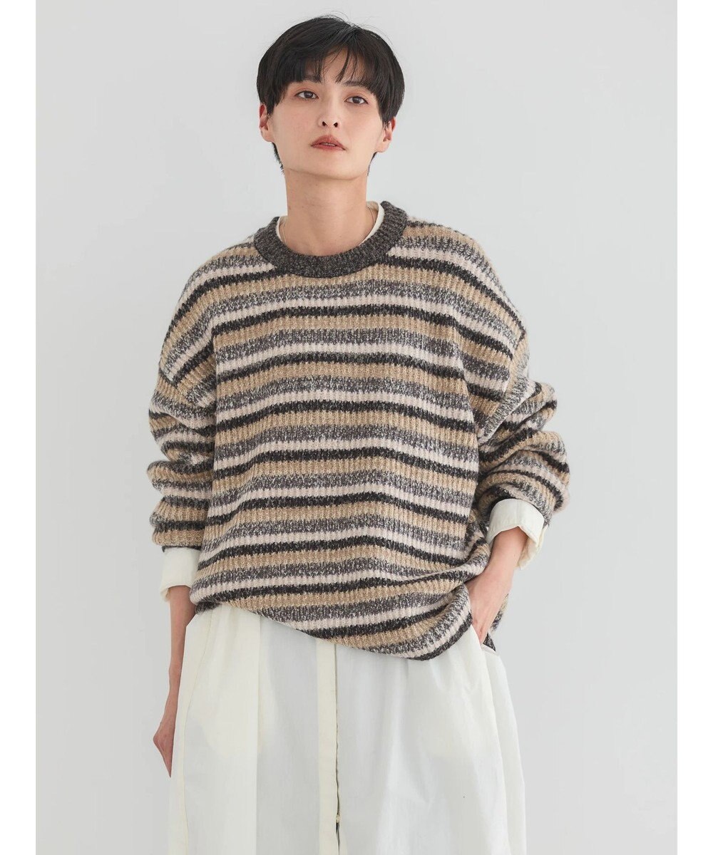 AMERICAN HOLIC グラデーションボーダーニットプルオーバー 