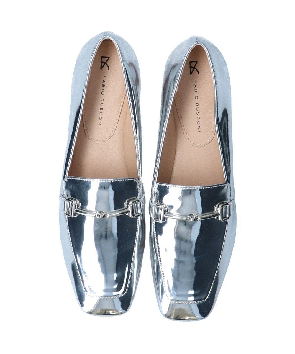 INTER-CHAUSSURES 【FABIO RUSCONI】スクエアトウサケットビットローファー 