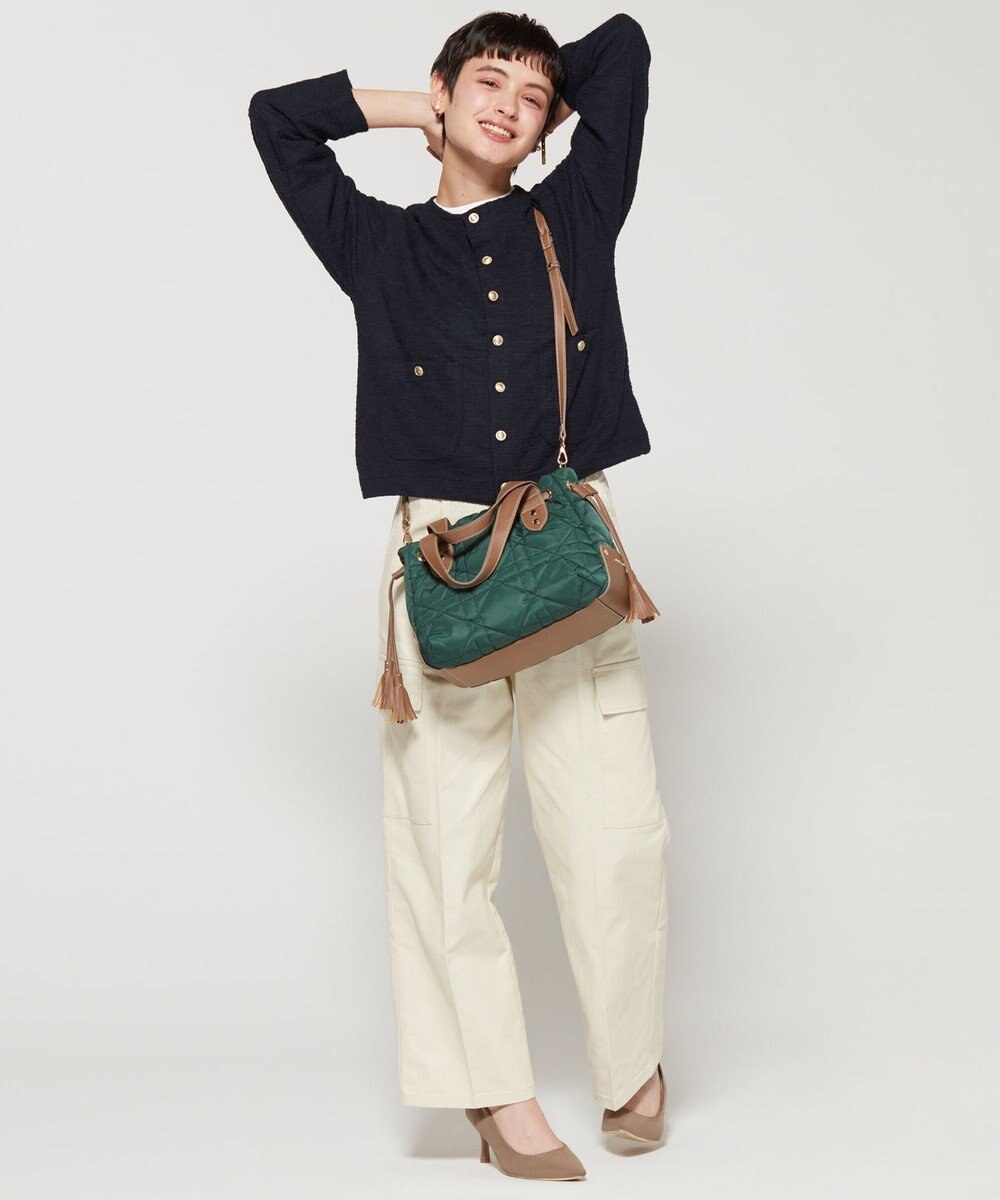 LA BAGAGERIE グリッドキルティングトート 