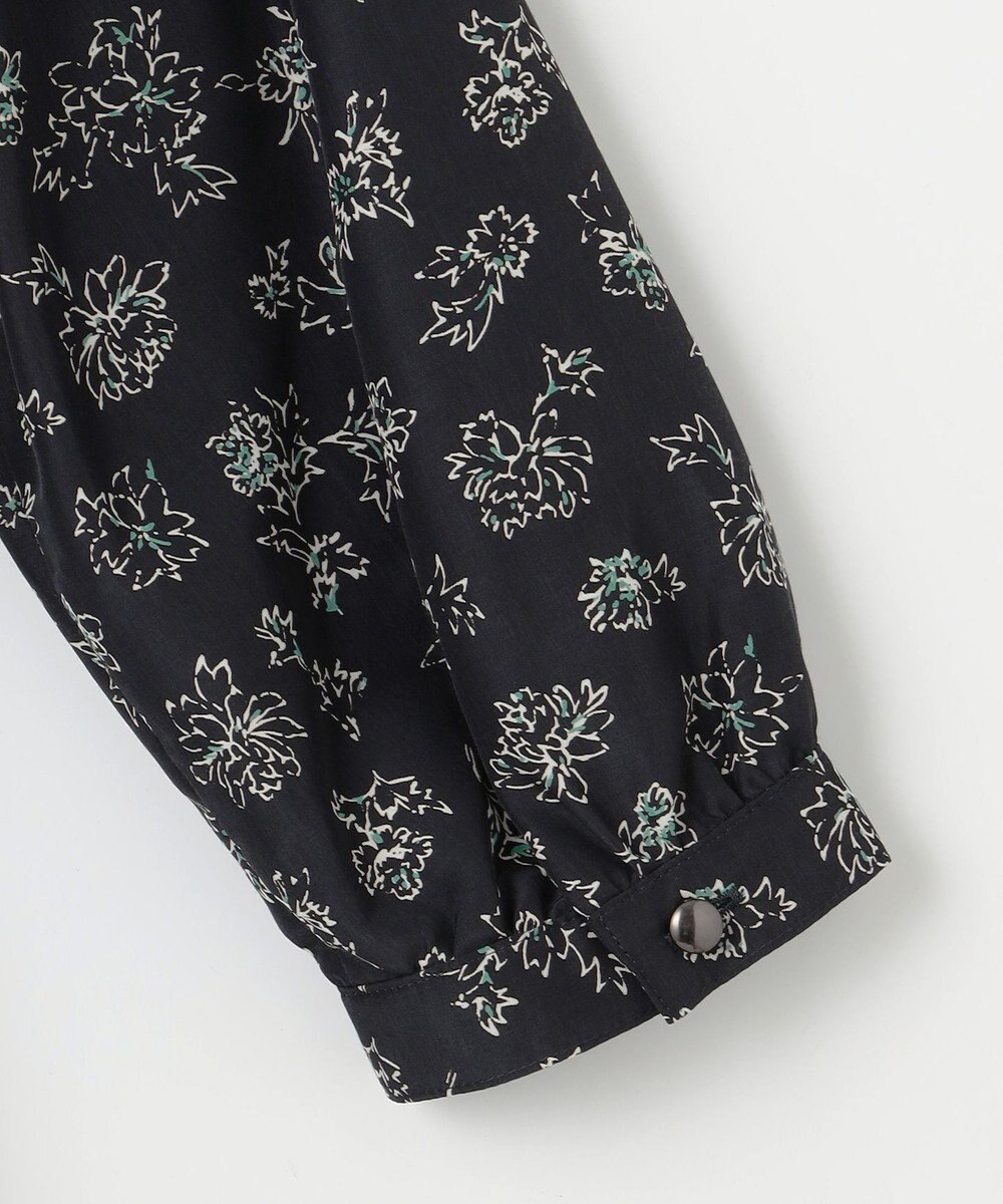 J.PRESS LADIES L 【WEB限定カラーあり・洗える】ラインフラワープリント ワンピース 