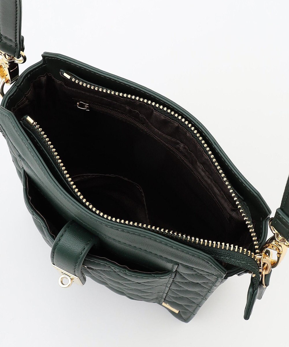 LA BAGAGERIE シープキルトWストラップスクエアショルダー 