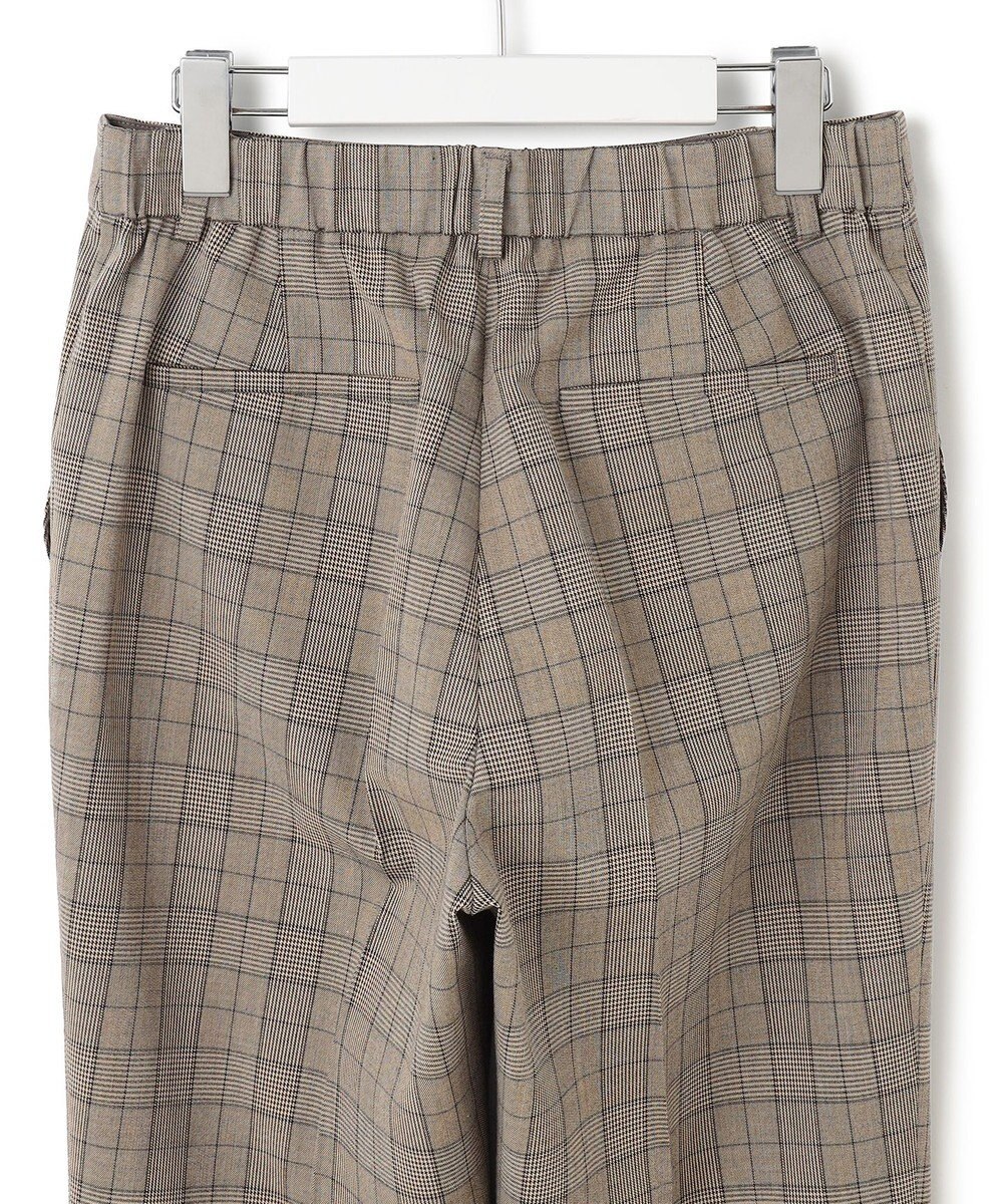23区 【洗える】ドライ2WAYストレッチ チェック テーパード パンツ 