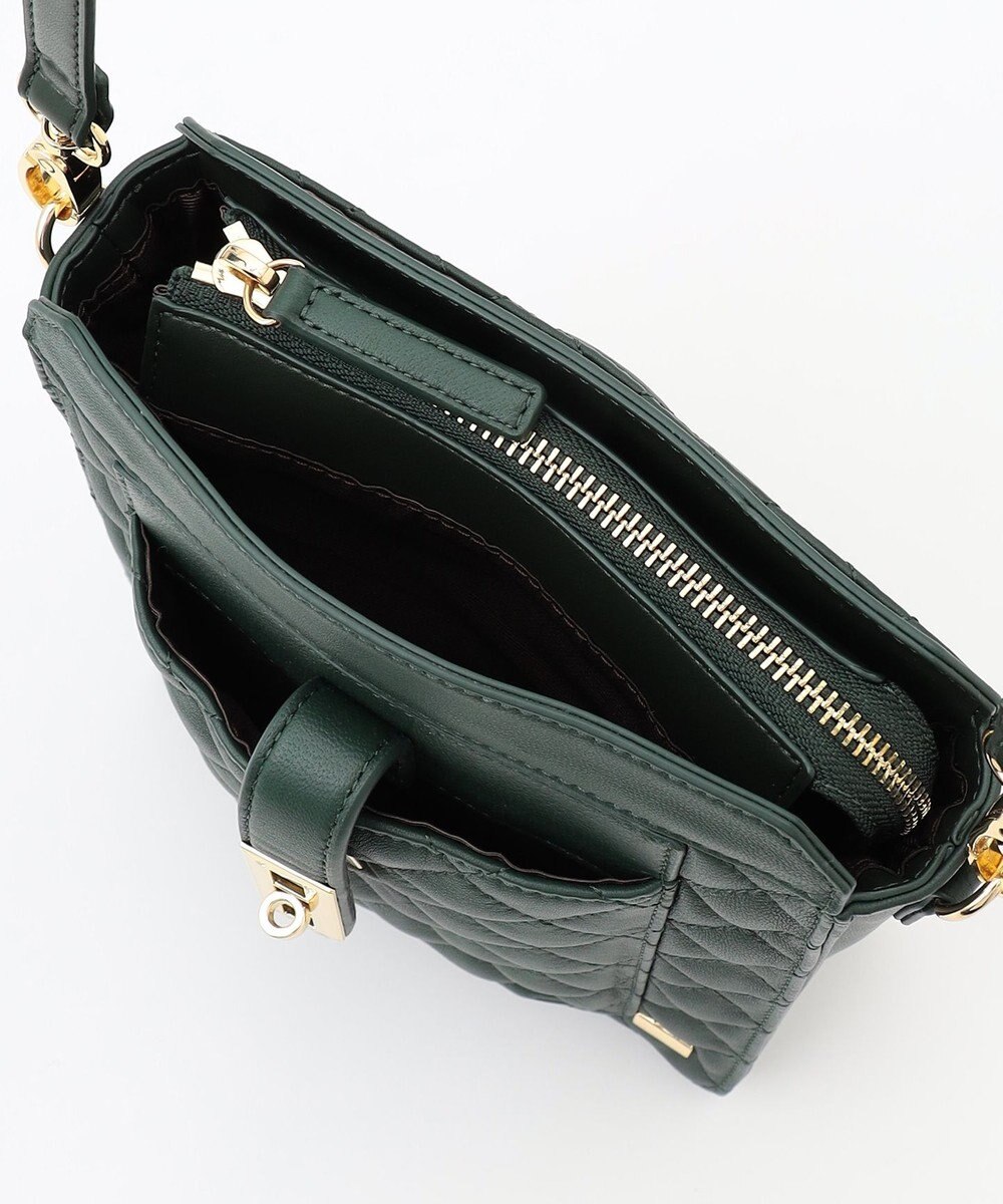 LA BAGAGERIE シープキルトWストラップスクエアショルダー 