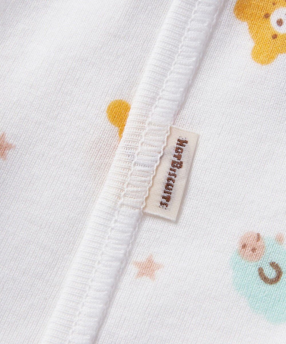 MIKI HOUSE HOT BISCUITS 【50-60cm】 フライス総柄短肌着 