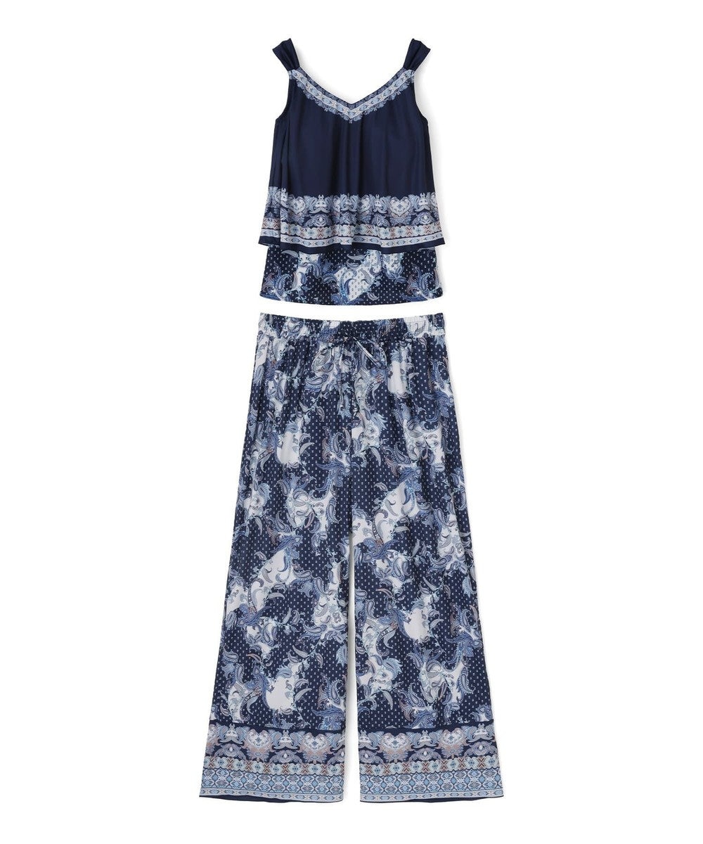 San-ai Resort（三愛水着楽園） ロングパンツセット　13L・15L　【Coral veil（コーラルヴェール）】 