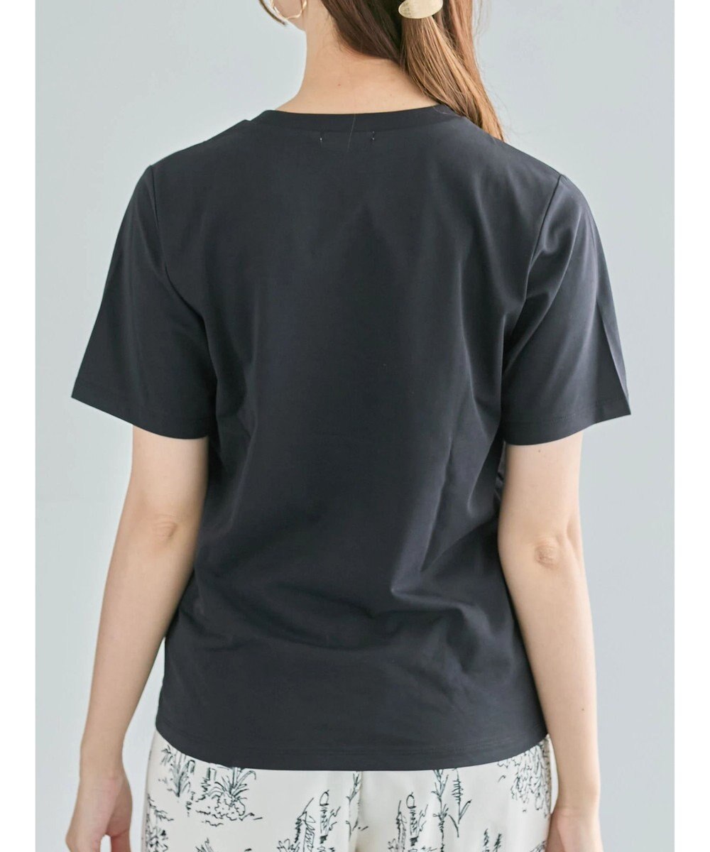 Te chichi パール&刺繍ロゴスタンダードTシャツ 