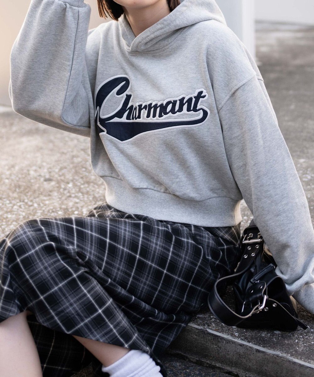 WEGO スタジアムロゴショートプルパーカー 