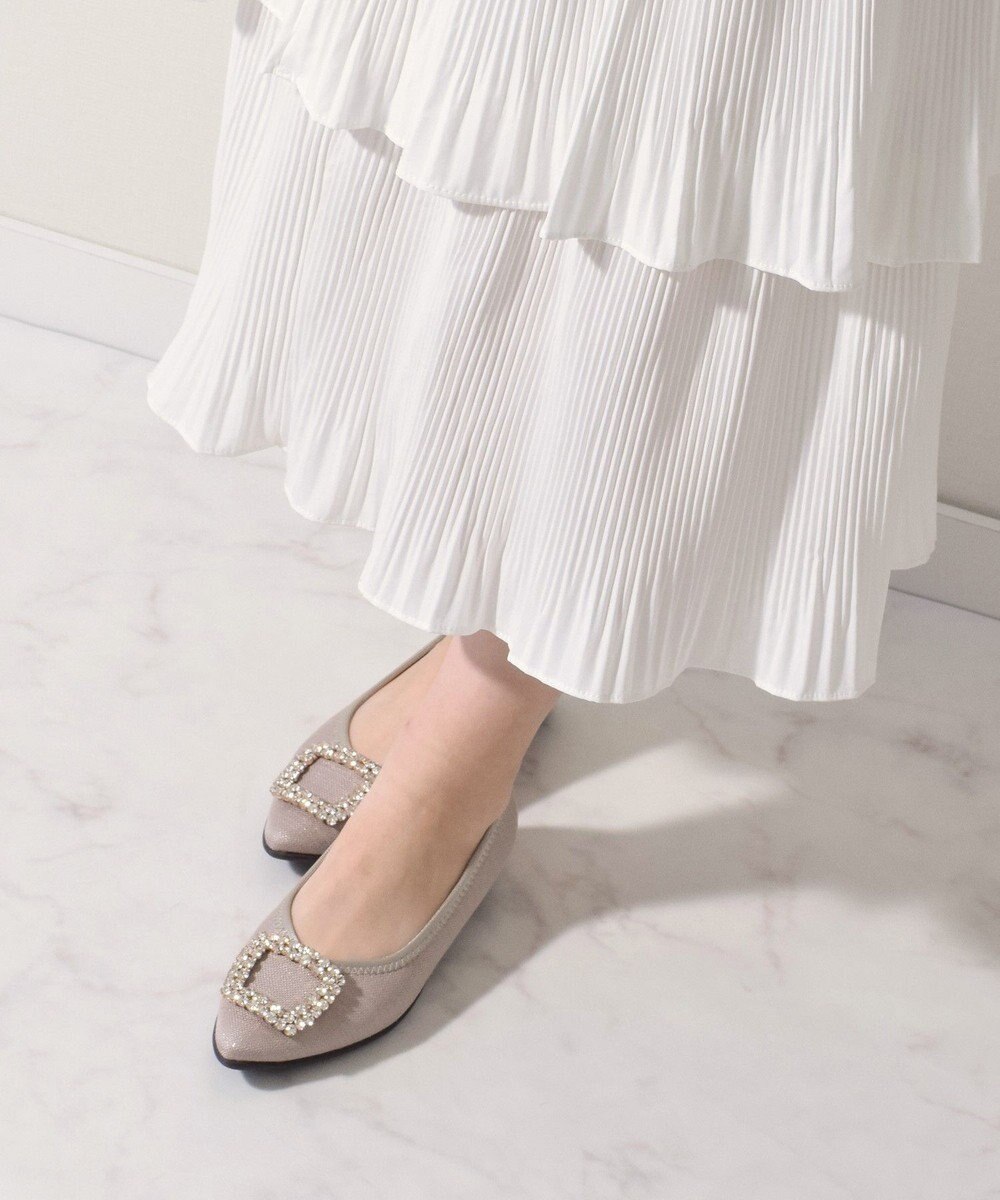 Bridget Birkin ＜2E＞【Bridget Birkin Walk】ビジューモチーフポインテッドパンプス 