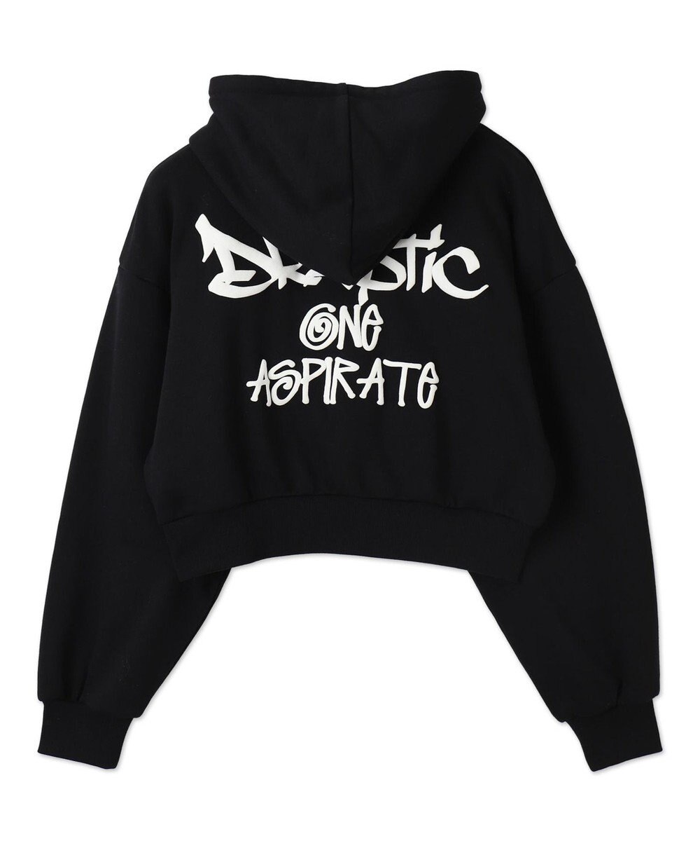 WEGO ハンドライティングショートパーカー 