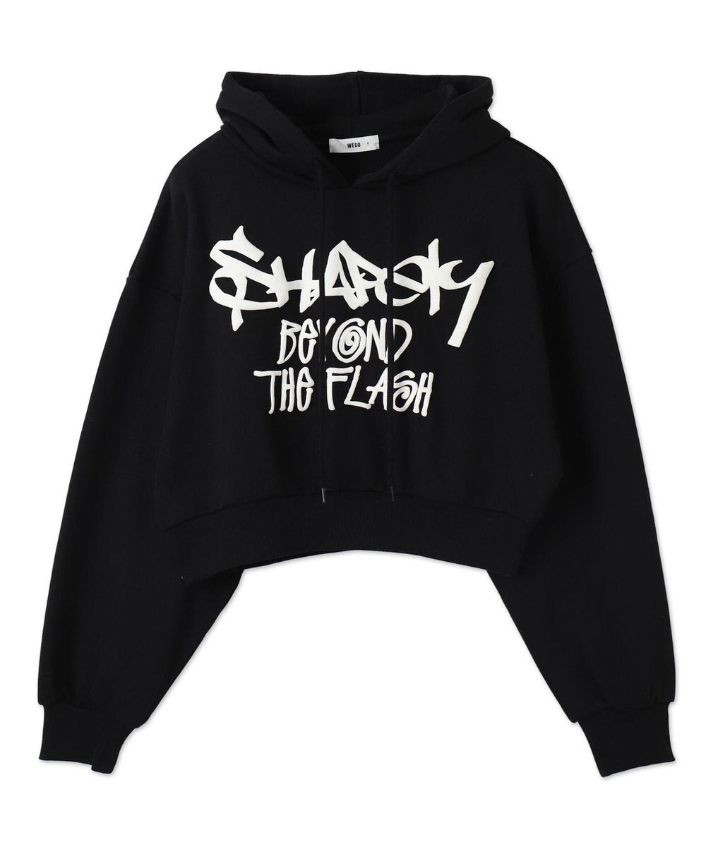 WEGO ハンドライティングショートパーカー 