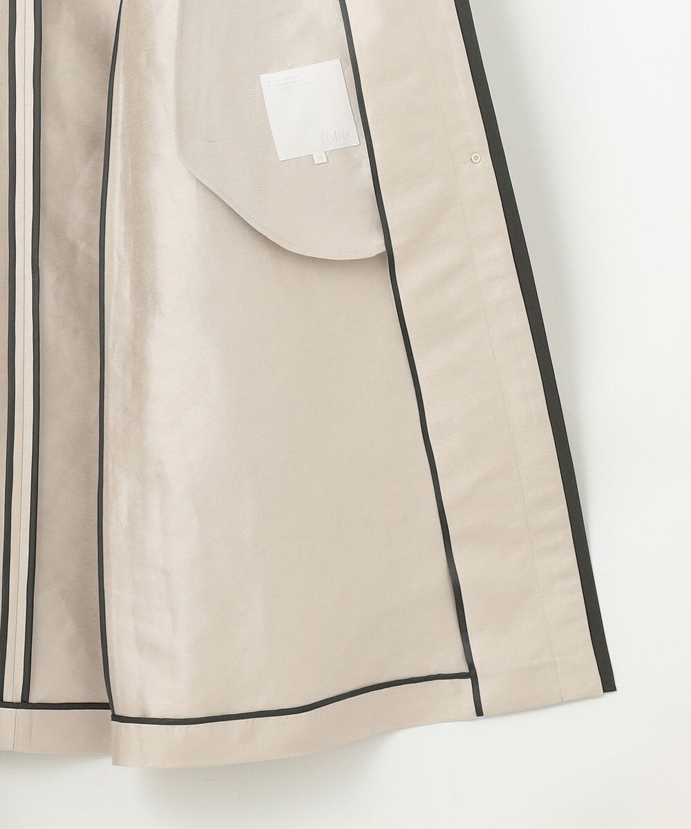 自由区 バイカラーパイピング コート 