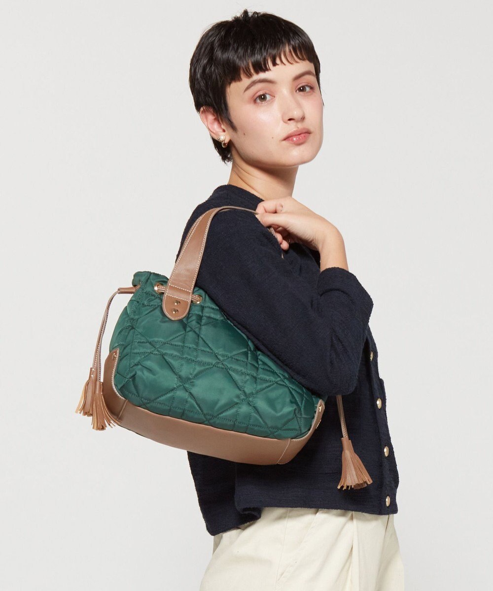 LA BAGAGERIE グリッドキルティングトート 