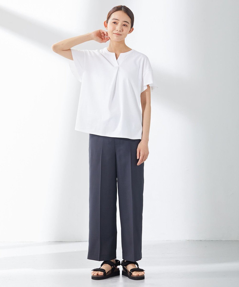 J.PRESS LADIES 【洗える・接触冷感】マルソースパンボイル パンツ 