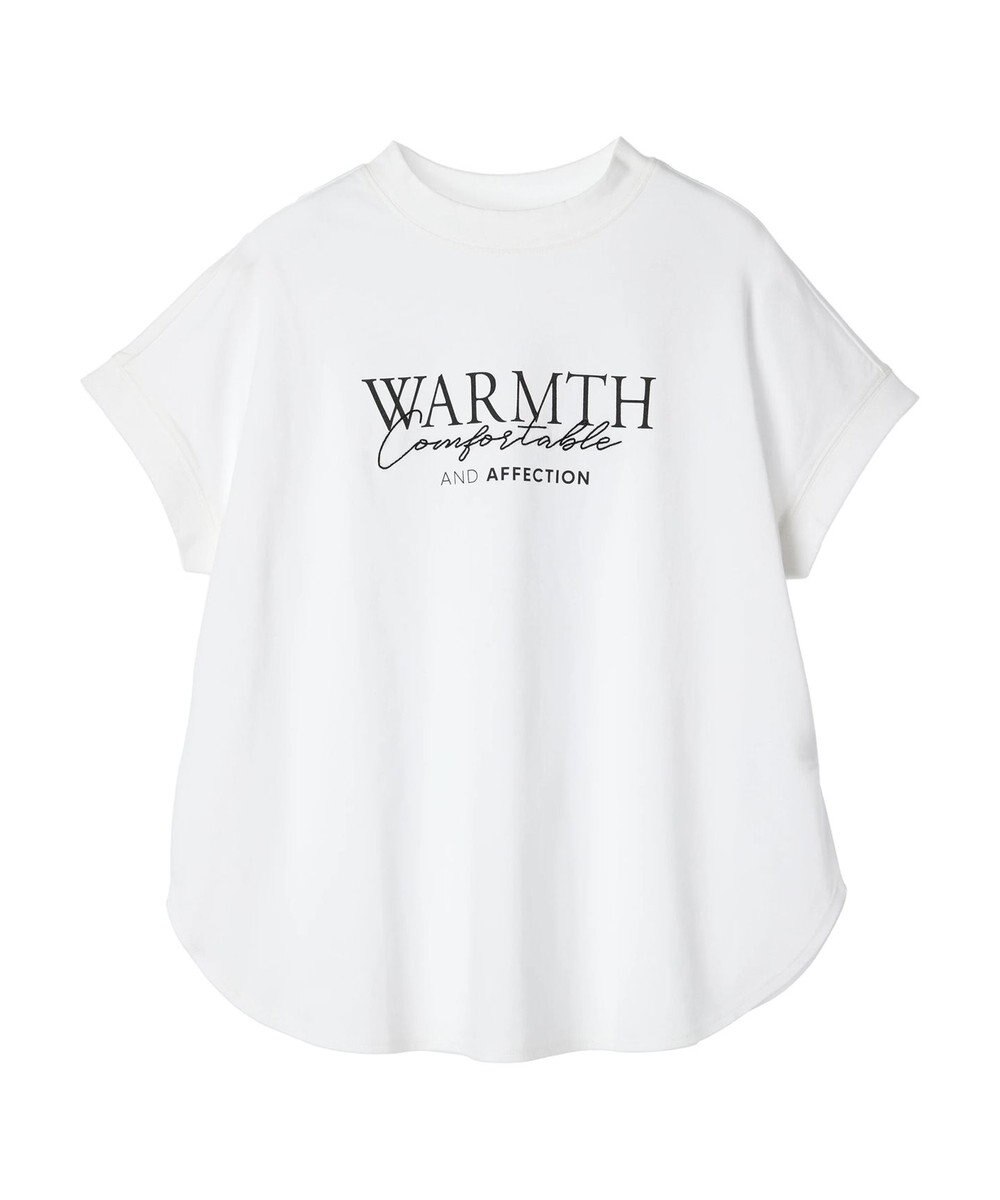 Green Parks フレンチスリーブ筆記体刺繍ロゴプルオーバー 