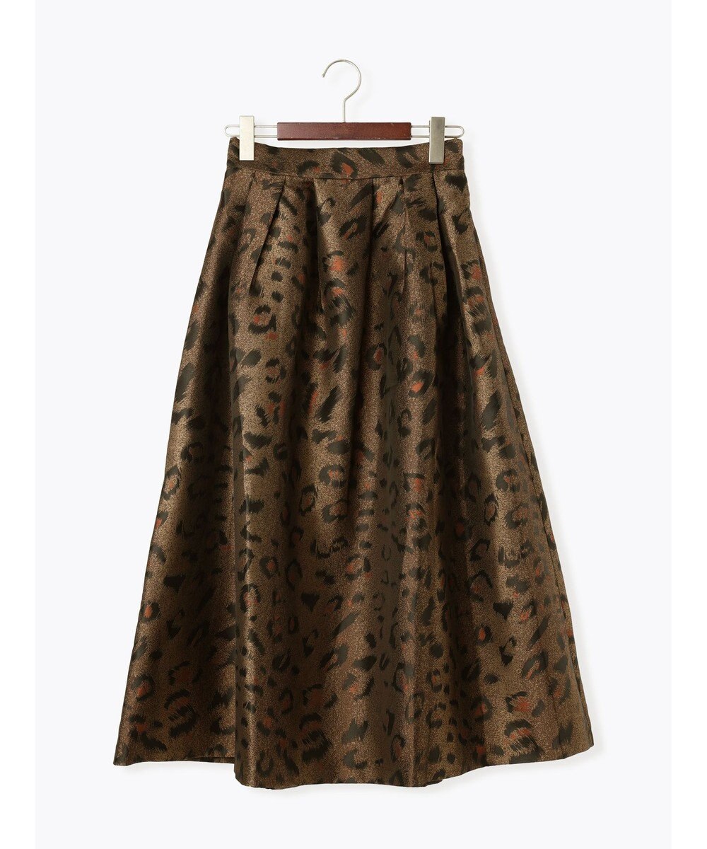 Te chichi レオパードジャガードフレアスカート《2025Autumn catalog vol.2 item》 