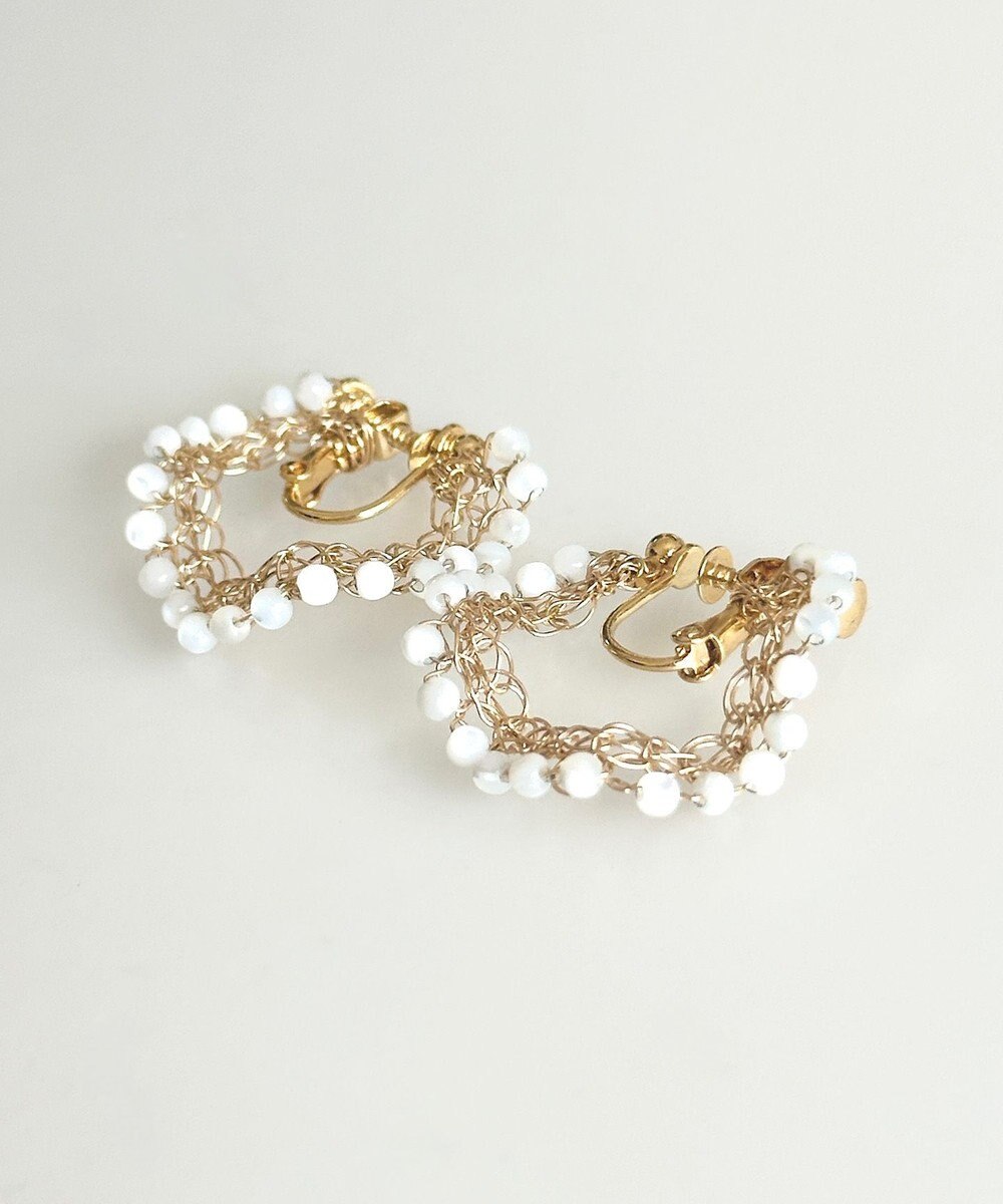 CASUMINO sweet pie mini 白蝶貝イヤリング 