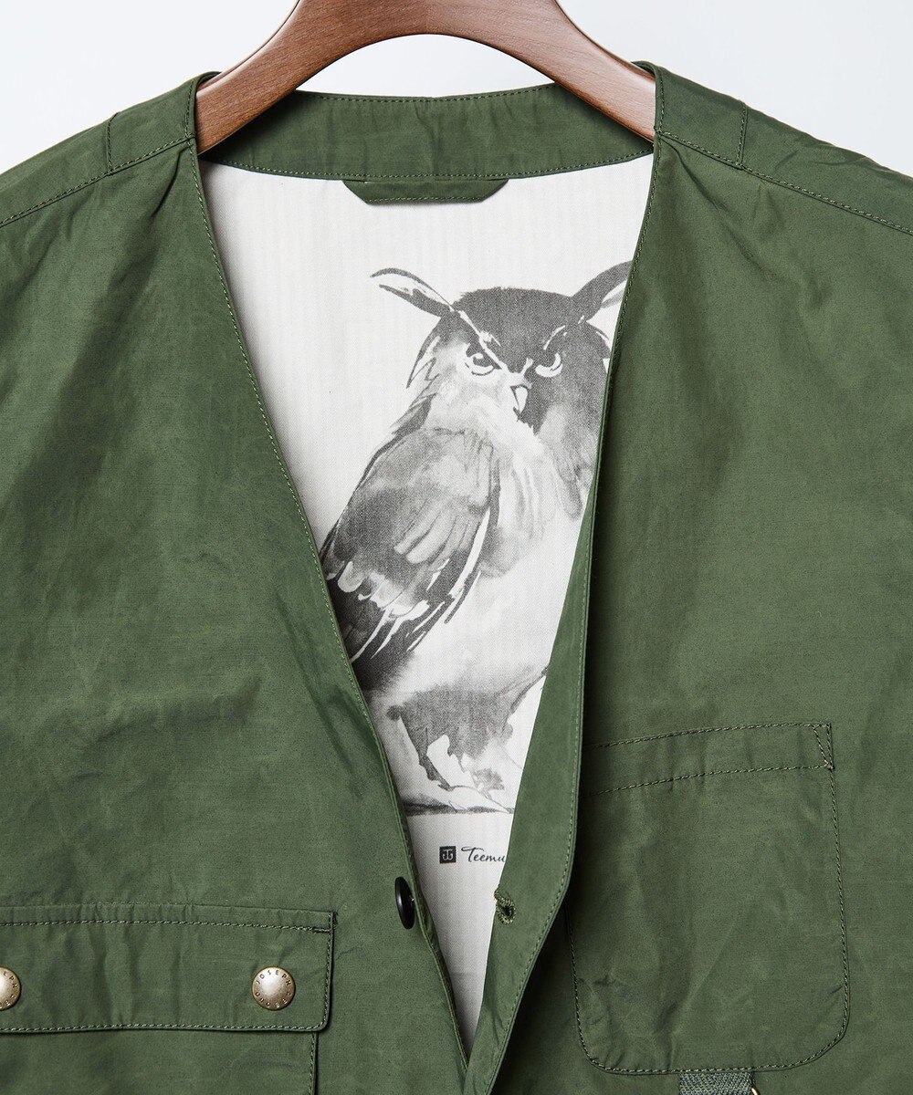 JOSEPH ABBOUD MOUNTAIN 【軽量・テ―ム・ヤルビーコラボ】プリント ワックスクロス ベスト 